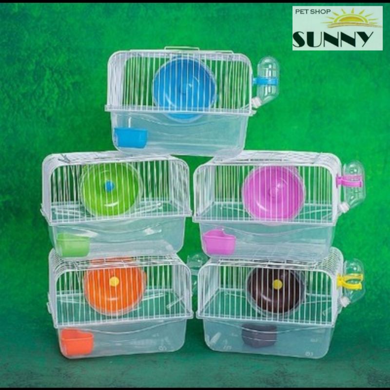 Lồng mini khay cao hàng Chong Boer nuôi hamster