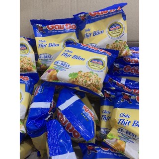 Thùng 50 gói cháo Gấu Đỏ vị thịt bằm