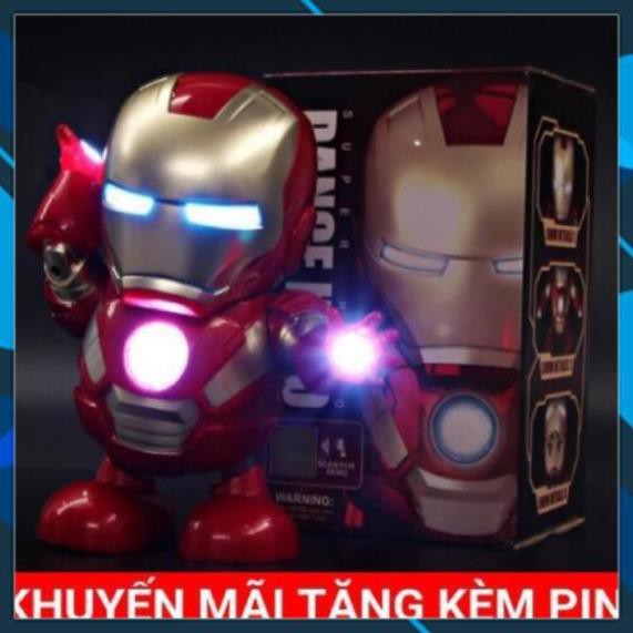 [Rẻ vô địch] Đồ Chơi Siêu Nhân Iron Man loại đắt-Mở Mặt-Có Nhạc-Nhảy