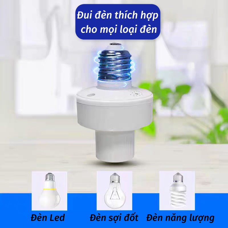 Đui Đèn Điều Khiển Bằng Giọng Nói Bóng Đèn Led Thông Minh Cao Cấp DEN TOKI