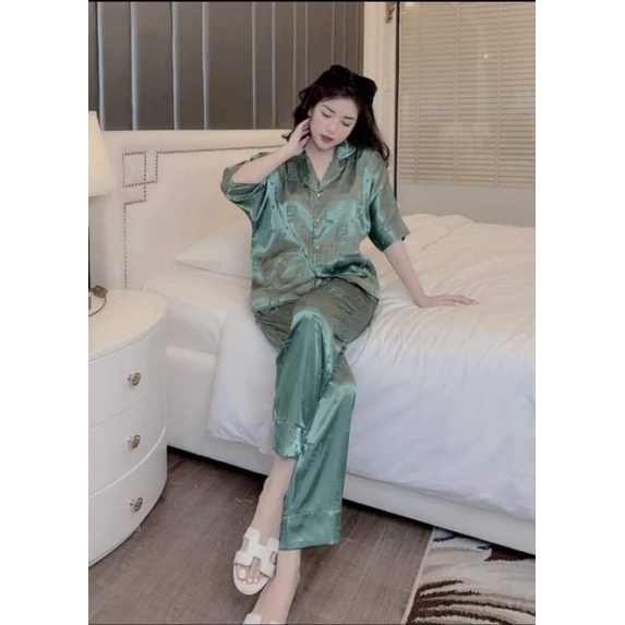 bộ gấm pijama có nhiều màu
