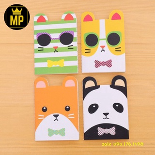 Sổ tay mini hình con vật cute