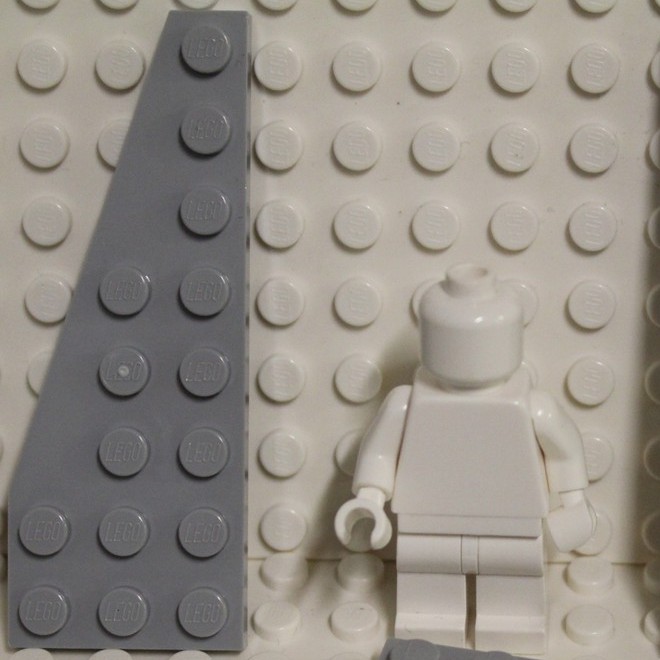 LEGO Miếng Gạch 3x8 Xám Nhạt Trái Hoặc Phải ID 50305, 50304