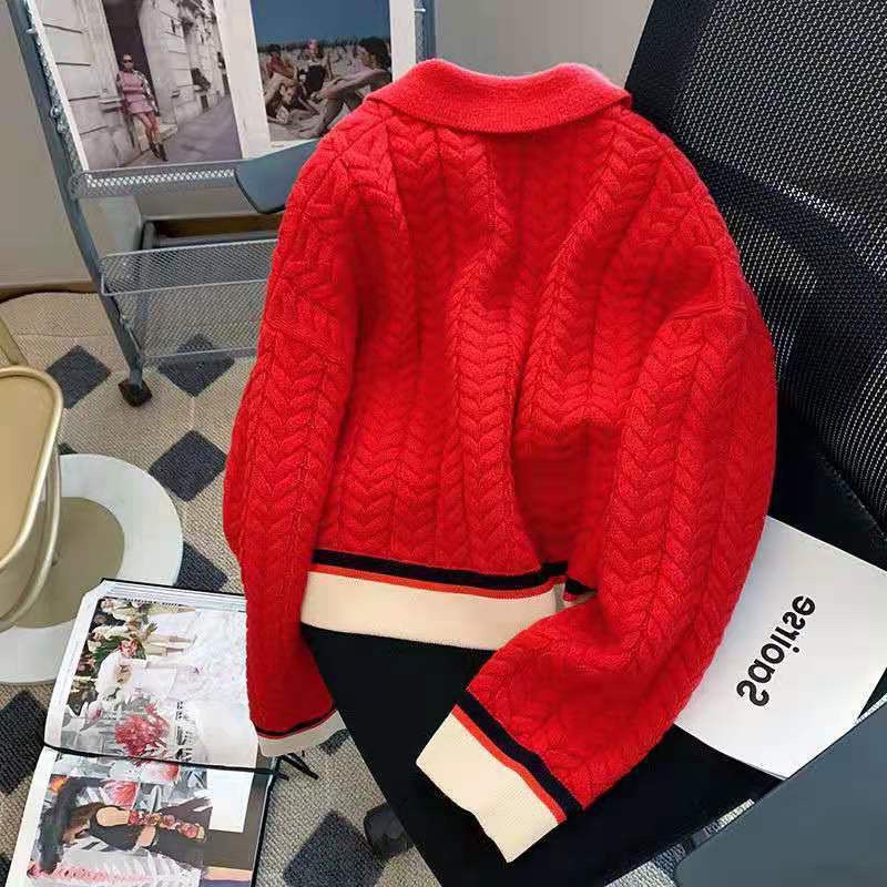 Xiaoxiang Áo Khoác Cardigan Dệt Kim Phong Cách Mùa Thu Mới Dành Cho Phụ Nữ Tuổi Trung Niên