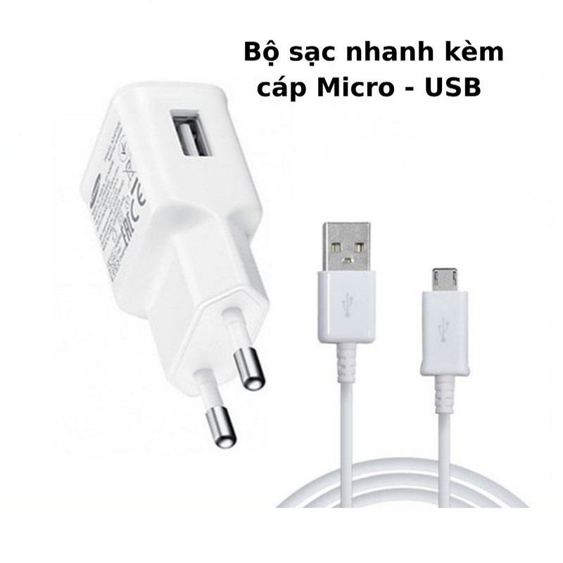 Bộ Sạc Nhanh 15W Samsung Kèm Cáp USB-MICRO Cho J7pro/J7prime/J7, J6, J5, J4, J3, J2, A10s, A72018, Note 5...Chính Hãng