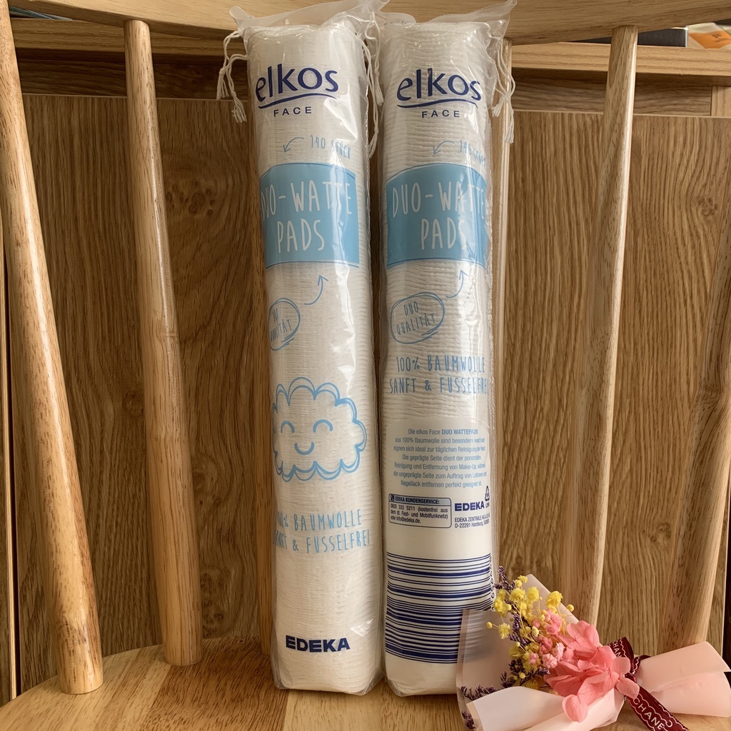 Bông tẩy trang Elkos Đức 140 miếng