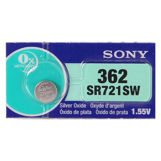 Pin đồng hồ Sony 362 SR721SW VỈ 1 viên - pin sony 721 chính hãng