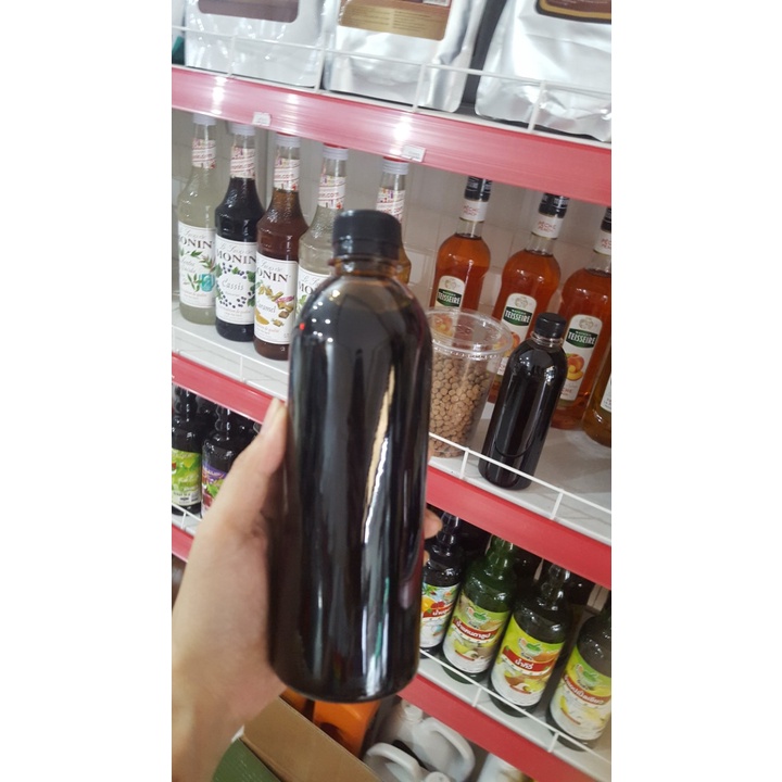 SIRO ĐƯỜNG ĐEN 500ML - NGUYÊN LIỆU TRÀ SỮA TRÂN CHÂU ĐƯỜNG ĐEN - KHO PHA CHẾ ĐÀ NẴNG