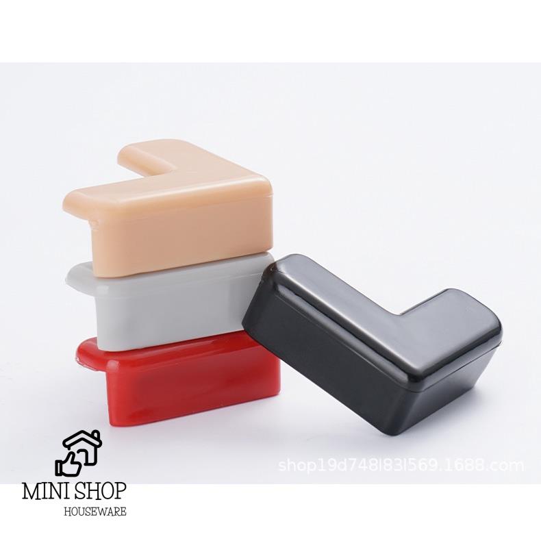 Miếng Bịt Góc Bàn, Cạnh Bàn Bằng Silicon Kèm Băng Dính Loại 1 Nhiều màu.