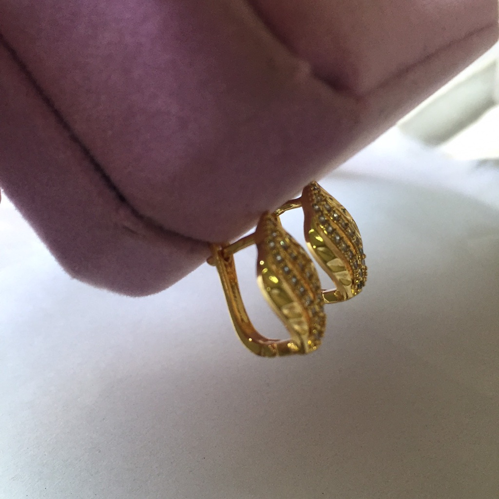 Khuyên Tai Vàng Mạ 18k Cao Cấp, Bông Tai Đính Đá Sát Tai Nhiều Mẫu Namoo Jewelry (nhiều mẫu)