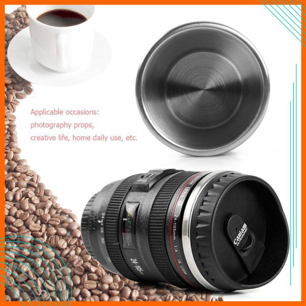 Ly Giữ Nhiệt CaFe - Cốc Giữ Nhiệt CaFe Hình Ống Kính Lens Máy Ảnh