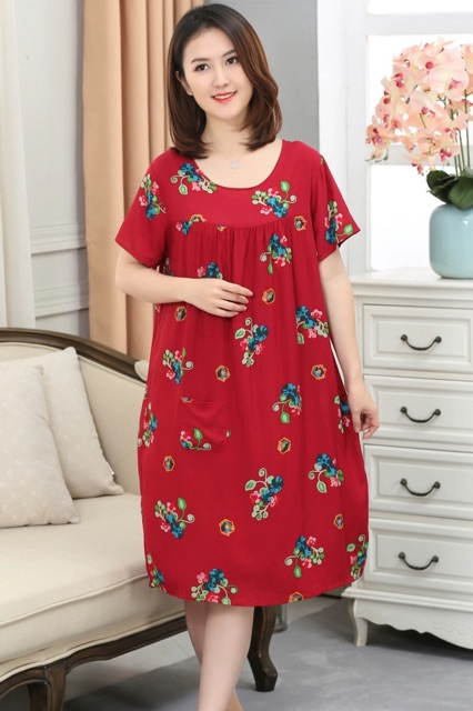 Đầm lanh, váy lanh mùa hè mặc nhà từ 40-80kg