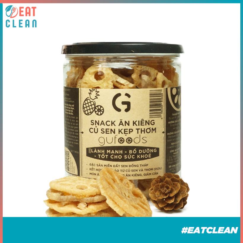 Bánh ăn kiêng củ sen kẹp thơm GUfoods - Lành mạnh, Bổ dưỡng, Tốt cho sức khoẻ