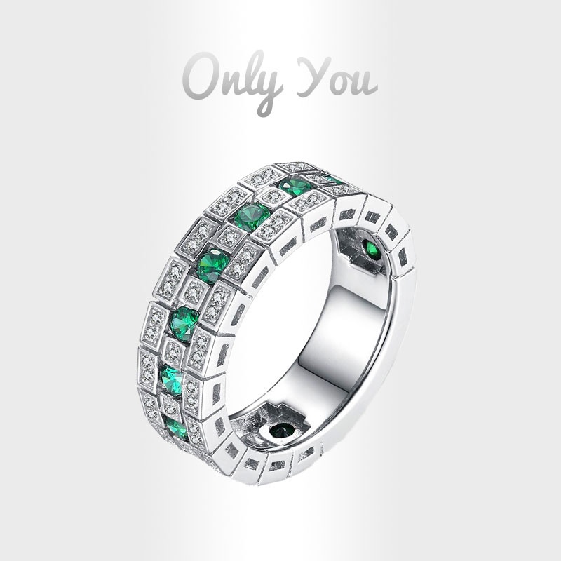 Nhẫn Mạ Bạch Kim Kiểu Dáng Cổ Điển Dành Cho Nam Và Nữ Only You18