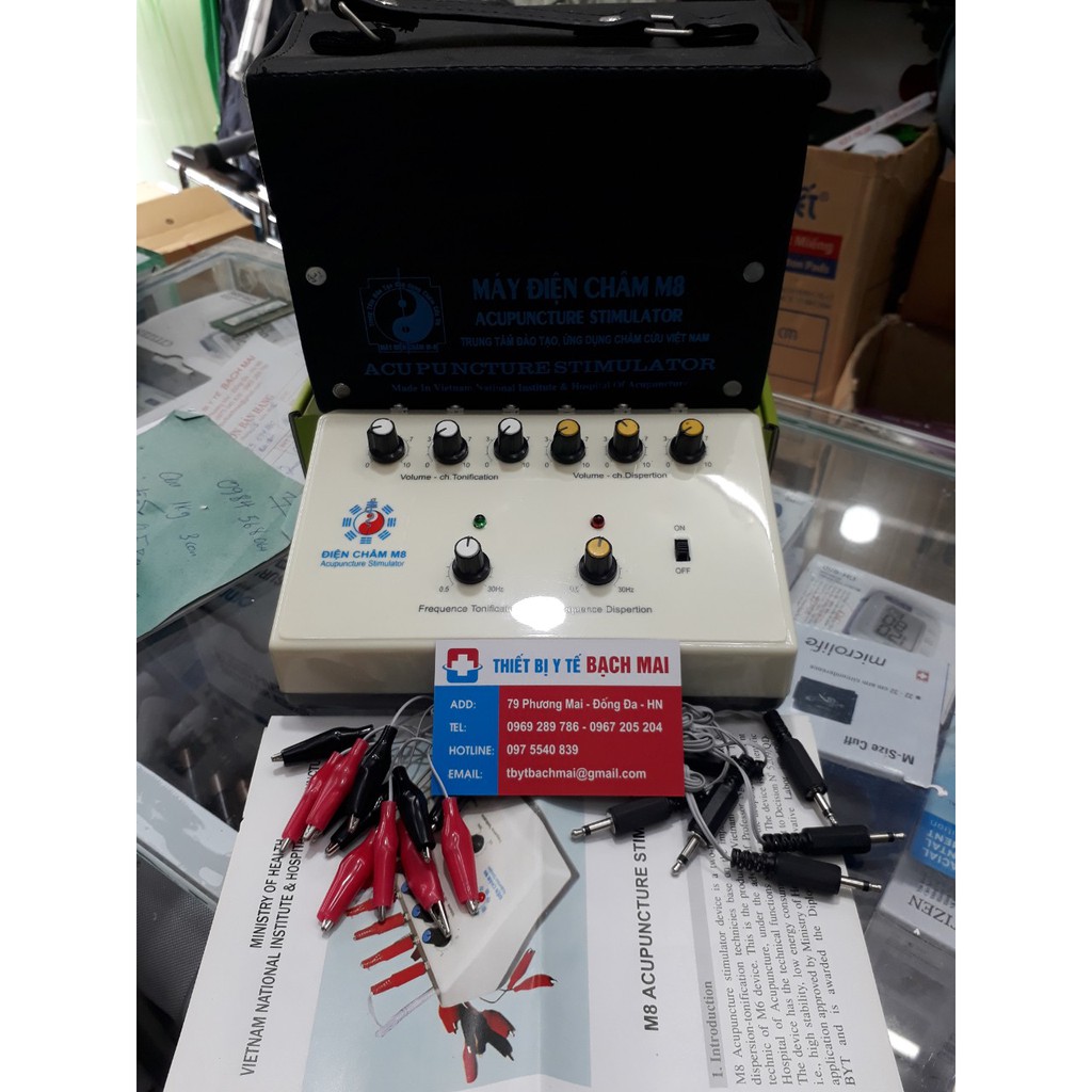 Máy điện châm cham cứu 6 cọc 12 kim M8 Viện châm cứu trung ương