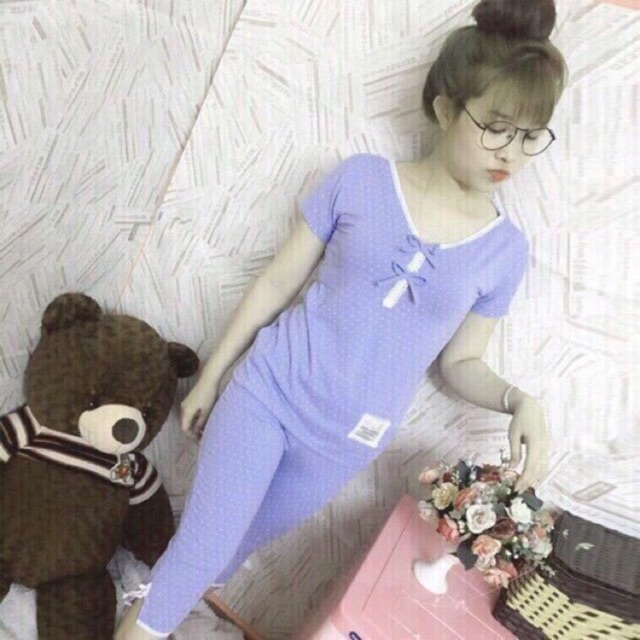 Combo 5 bộ cát hàn hoặc thun cotton hoặc da ca