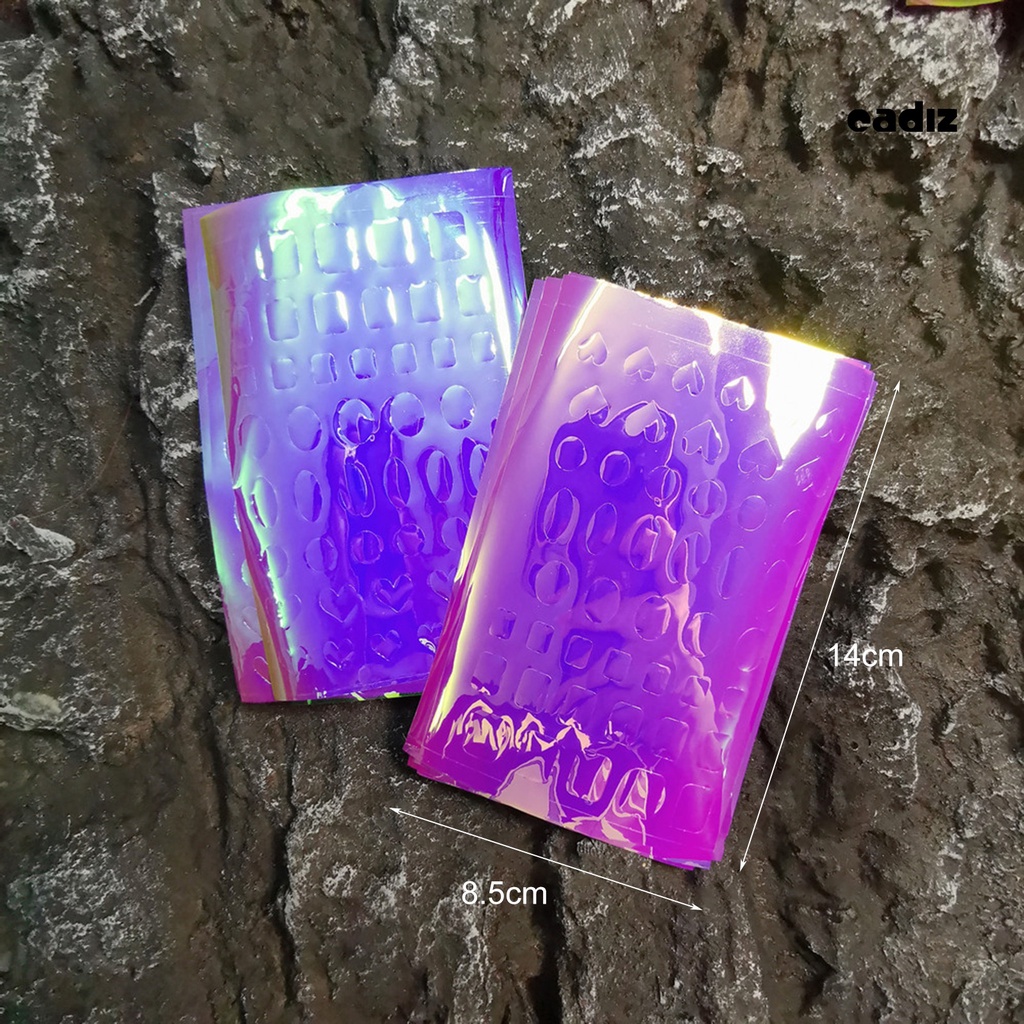 [Hàng mới về] Bộ 11 miếng dán lá nhôm tráng gương hiệu ứng cực quang nhiều màu sắc độc đáo trang trí móng tay tự làm