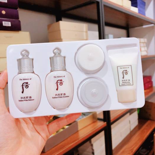 SET WHOO TRẮNG 5 SẢN PHẨM MINI_mờ nám sạm tàn nhang