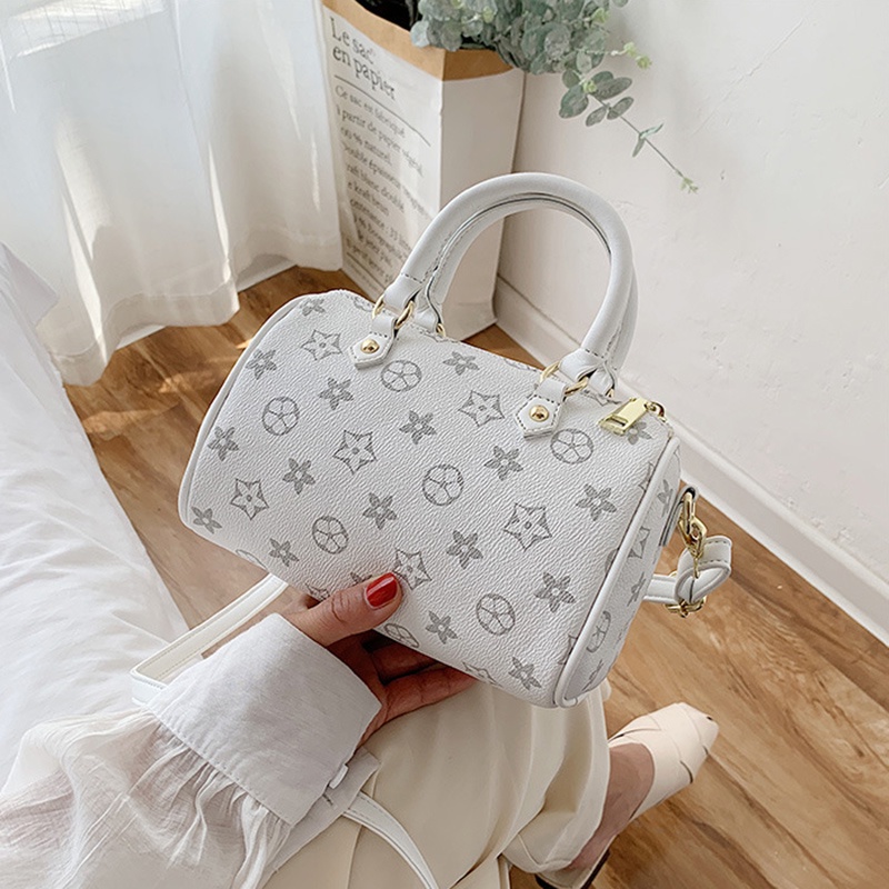 Túi đeo chéo mini da pu phong cách retro cho nữ