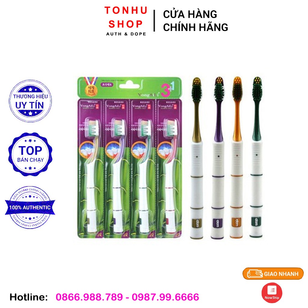 Bàn chải đánh răng tre Yongaili Hàn Quốc