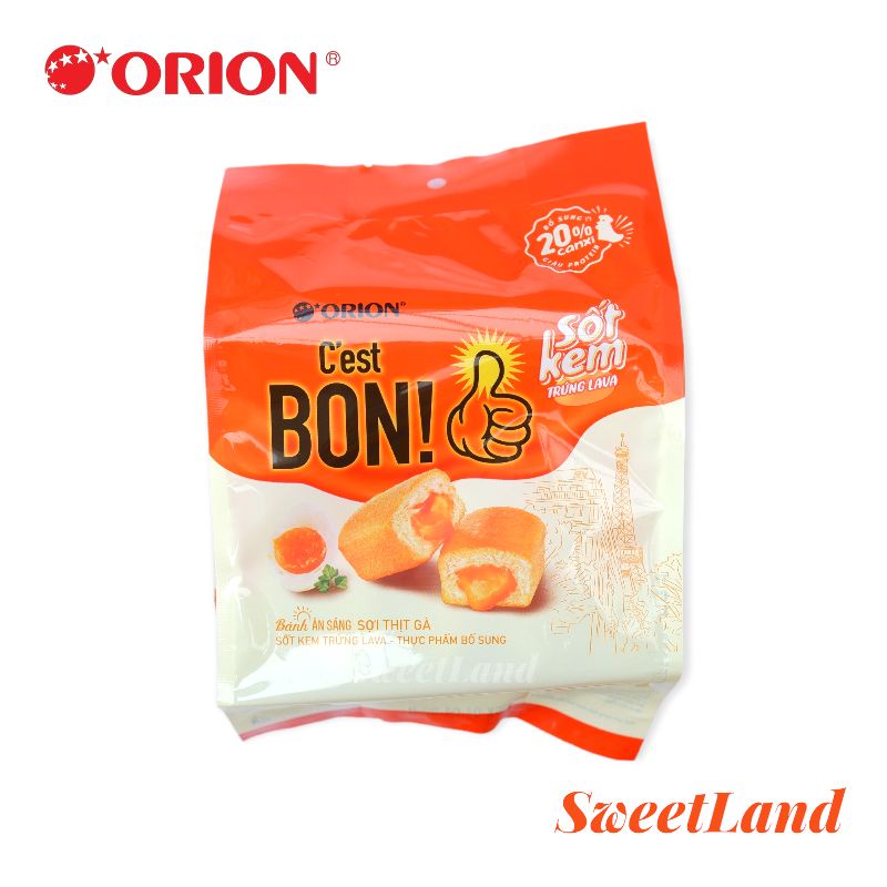 Bánh bông lan sợi thịt gà Orion C'est Bon gói 85g