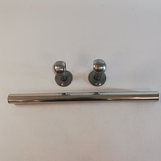 Thanh Treo Rèm - Ngang Phi 22  - Hợp Kim inox Cao Cấp Dày - Lõi trợ lực - Đầy đủ phụ kiện Mẫu TTND-0009