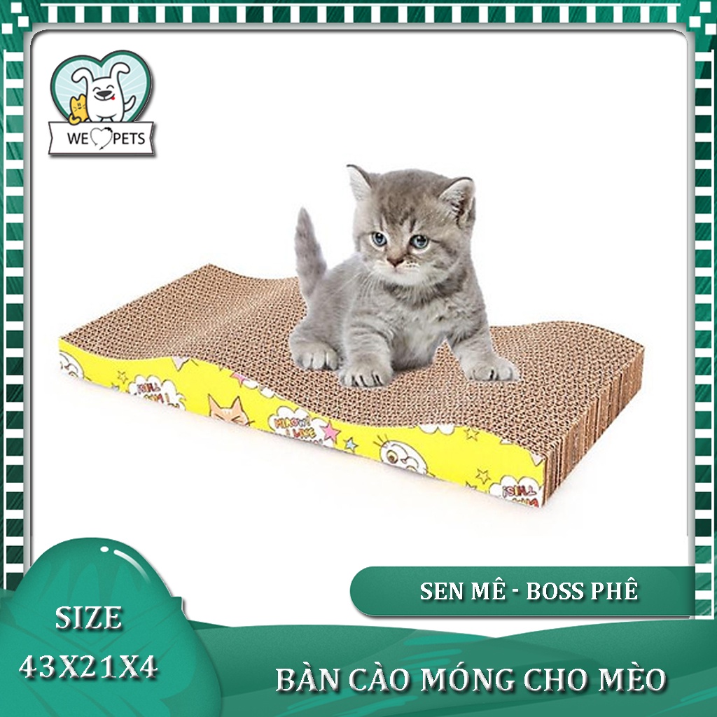 Bàn Cào Móng Cho Mèo Carton - Đồ Chơi Cho Mèo - Lida Pet Shop