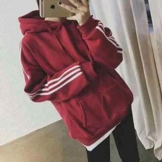 Áo Hoodie tay phối sọc