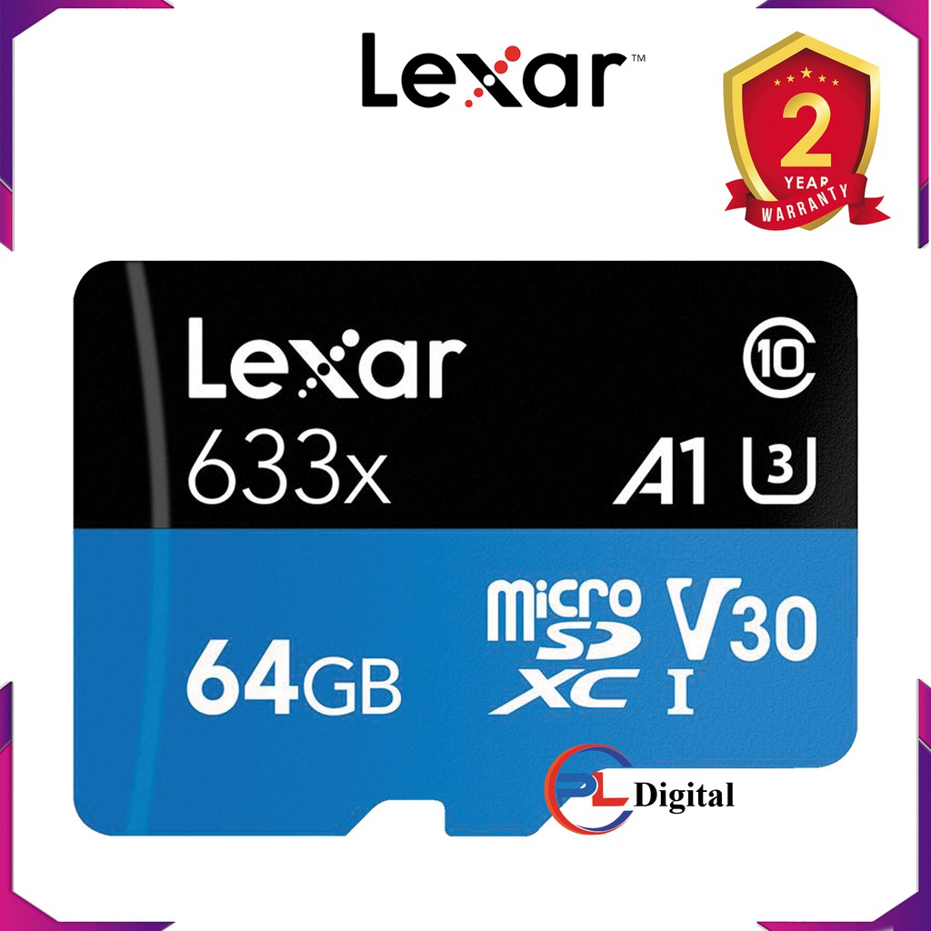 Thẻ Nhớ Lexar 64GB Micro SDHC 633X 95MB/s - Hàng Chính Hãng