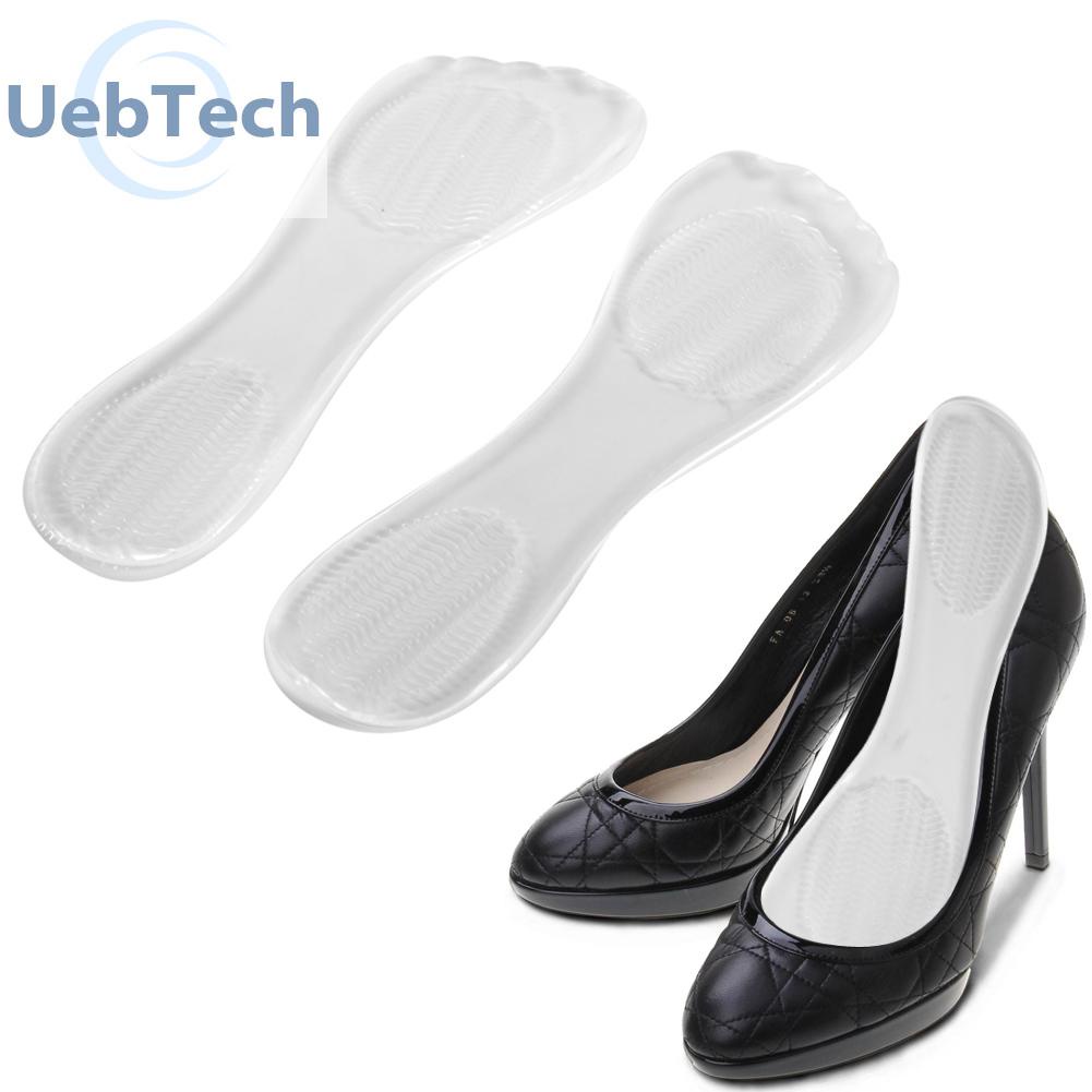 Uebtech 1 Pair High Heel Silicone Gel Cushion Insole Shoe Anti Slip Foot Feet Pad