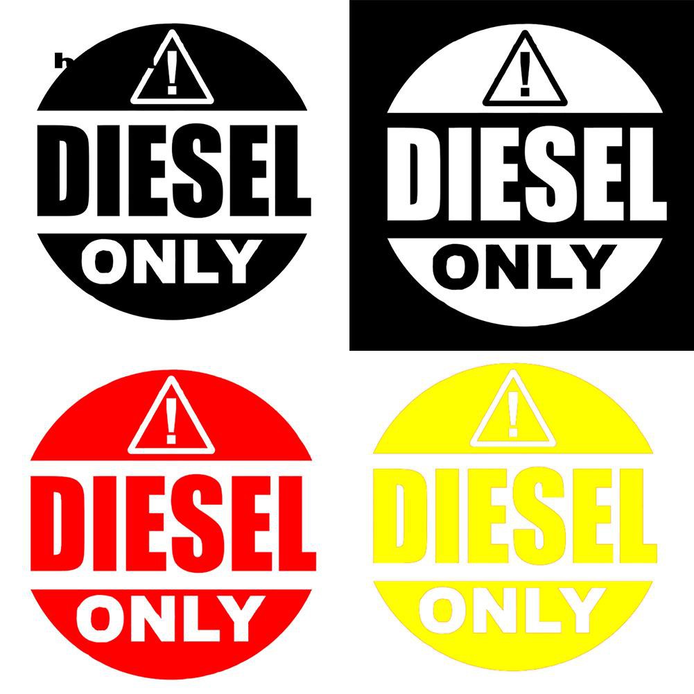 Miếng dán phản quang họa tiết chữ DIESEL ONLY vui nhộn dành cho trang trí xe hơi