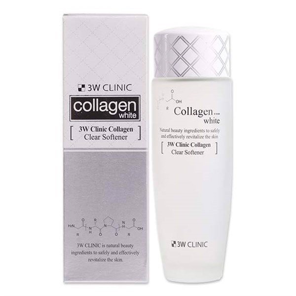 Nước Hoa Hồng 3W Clinic Collagen White Clear Softener 150ml