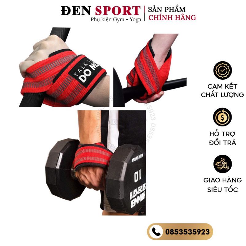 Dây Kéo Lưng Hỗ Trợ Nâng Tạ Vòng Số 8, Lifting Straps hỗ trợ tập thể hình