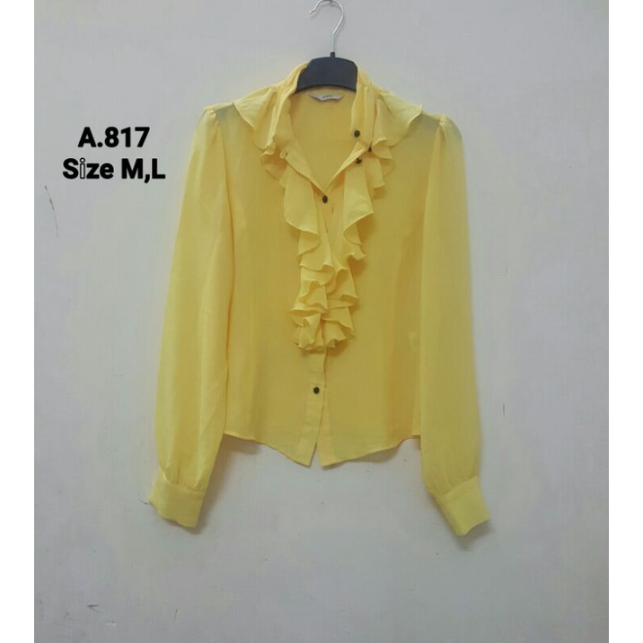 ÁO SƠMI NỮ CỔ BÈO XINH