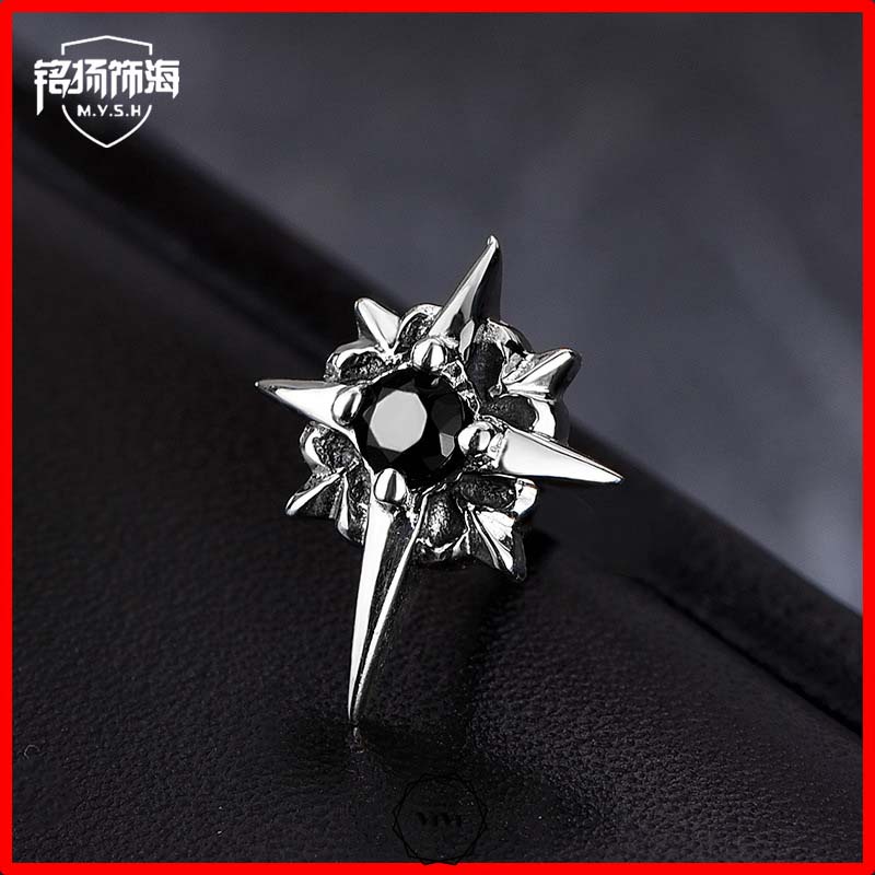 Bông tai bạc nam ngôi sao bắc đẩu kiểu đinh tán Polaris – khuyên tai ViVi_Gift