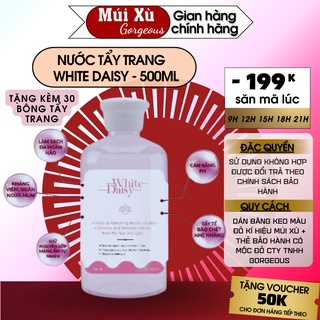 Nước tẩy trang cho mọi loại da White Daisy múi xù gorgeous 500ml dưỡng ẩm sạch sâu dịu nhẹ