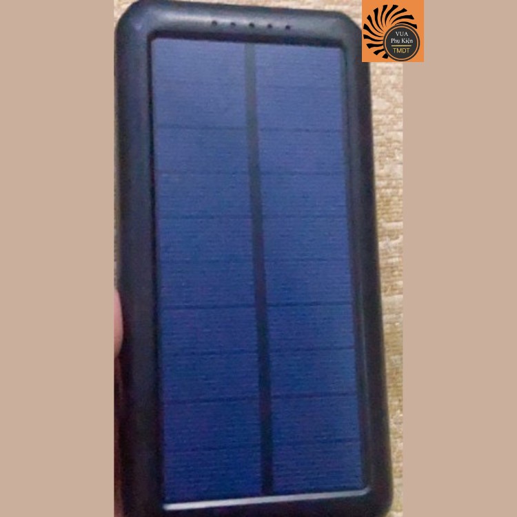 Sạc Dự Phòng,Sạc Năng Lượng Mặt Trời Solar Power Bank 10000 mah,Tự Nạp Pin Khi Có Ánh Sáng