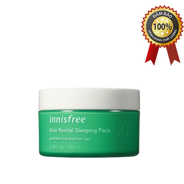 Mặt nạ ngủ dưỡng ẩm từ nha đam tươi [innisfree] Aloe Revital Sleeping Pack 100ml