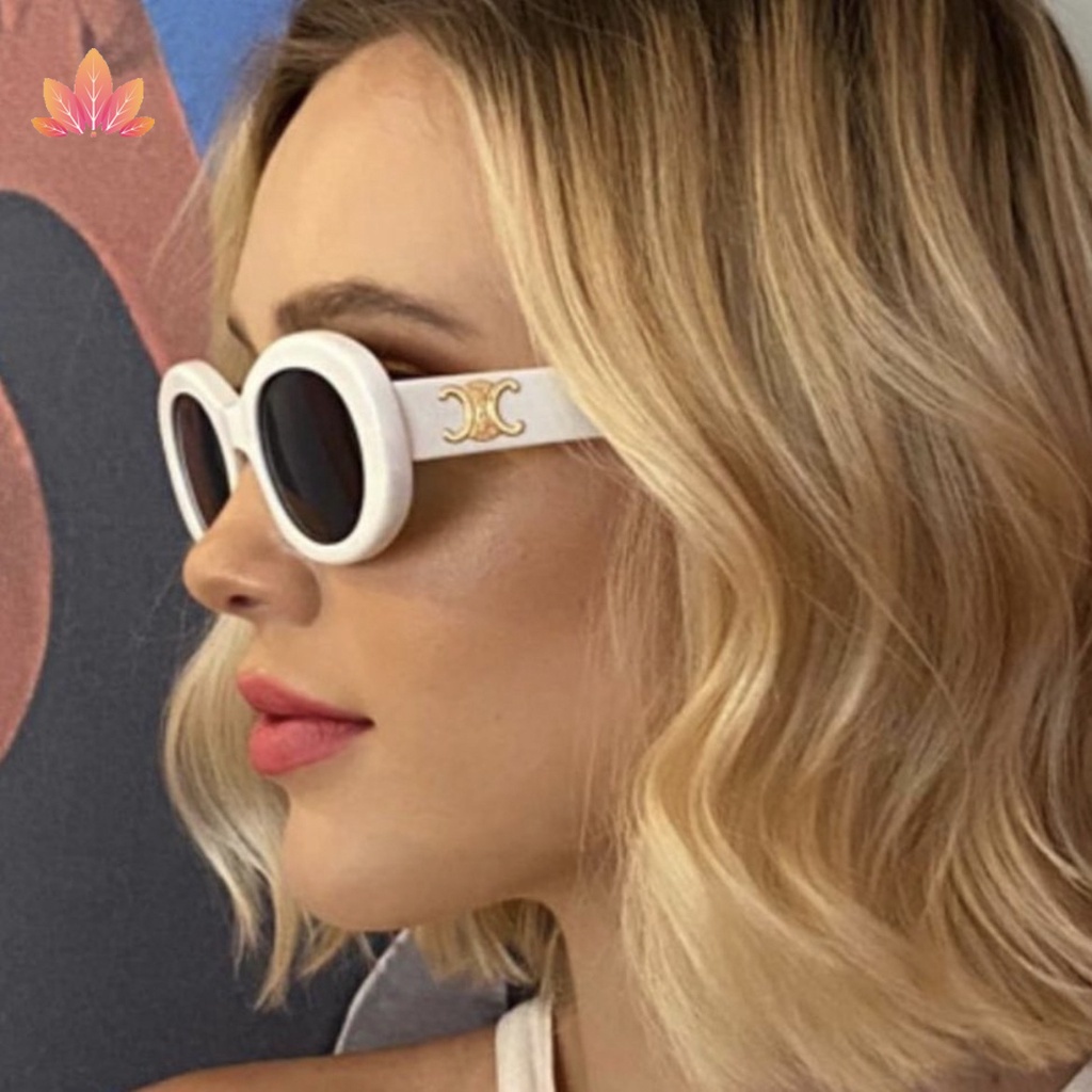 Kính Mát Gọng Tròn Cổ Điển Sang Trọng Cao Cấp Cho Nữ jp5