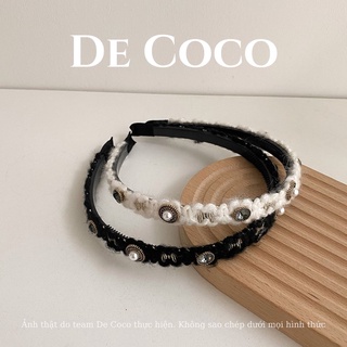 Bờm tóc nữ DECOCO ACC Abi bản nhỏ đính đá DECOCO ACC ACCESSORIES