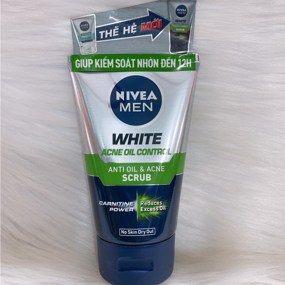 Sữa rửa mặt nam NIVEA Men Sửa rửa mặt nam giới SRM Nivea men Bright 8H/Extra White/Detox Mud 100g