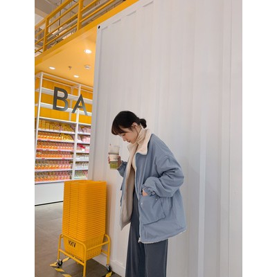 [Mã WASTMAY giảm 15% tối đa 30K đơn 150K] (A5003) áo khoác ulzzang 2 mặt bông nhung size M đến 2XL (kèm video ảnh khách) | BigBuy360 - bigbuy360.vn