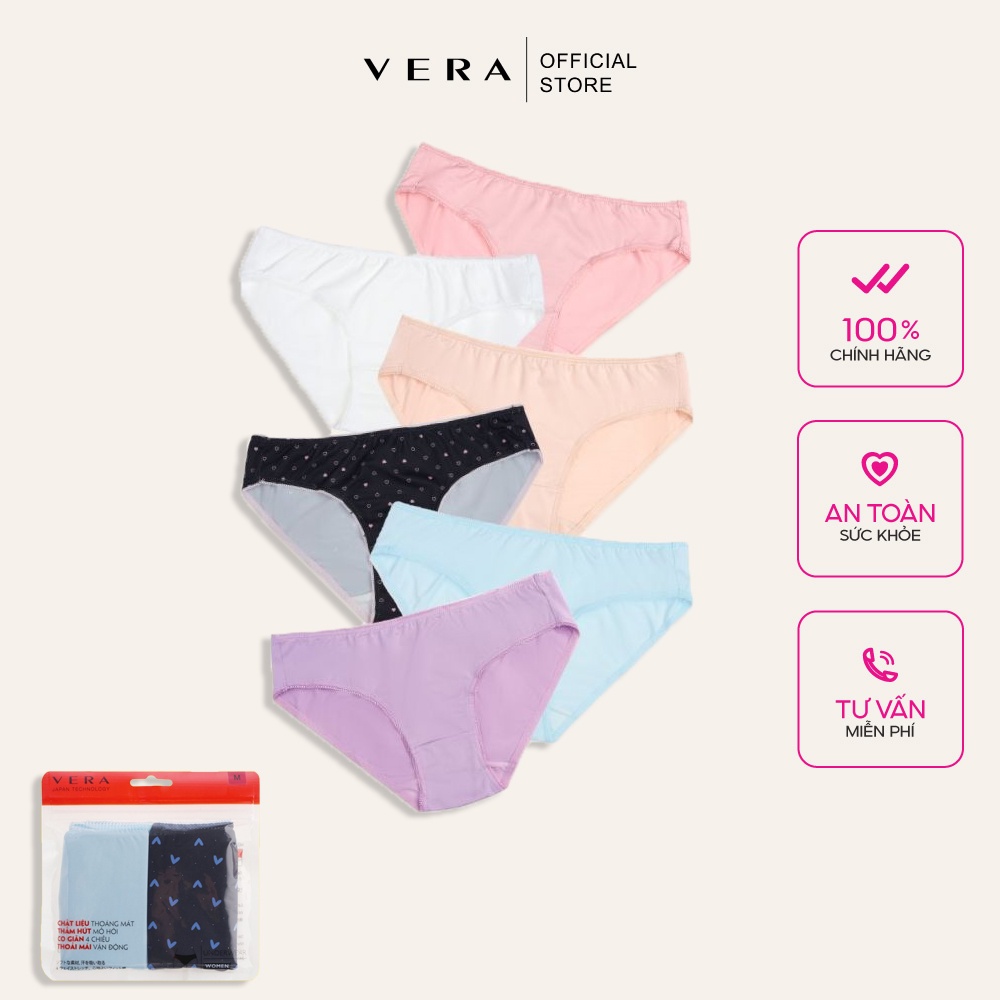 Combo 06 quần lót nữ thun lạnh VERA 6323