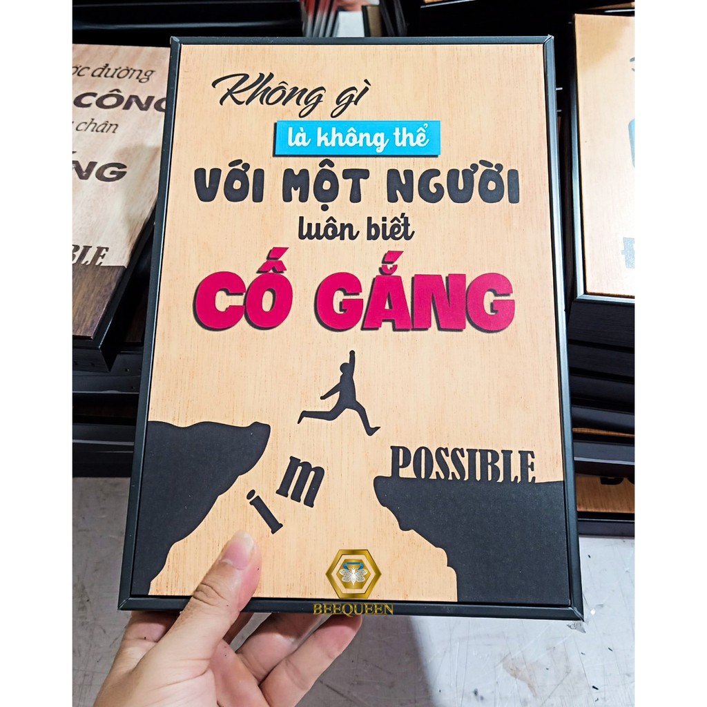 3 Tranh Động Lực  - Tranh Slogan Tạo Động Lực Treo Tường Trang Trí Văn Phòng