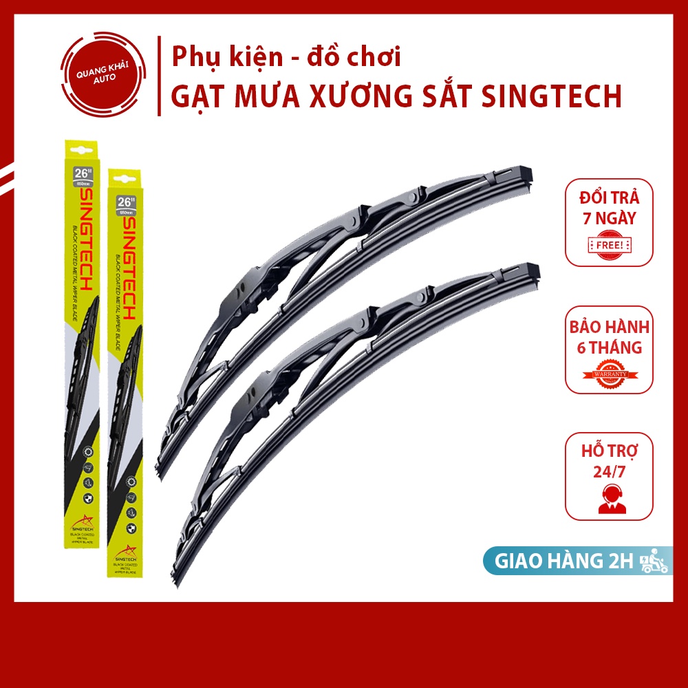 Gạt mưa ô tô XƯƠNG SẮT CAO CẤP đủ kích thước phù hợp mọi loại xe
