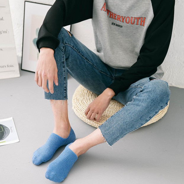 Set 7 đôi tất dệt kim xuất Nhật, tất ngắn cổ nam nữ unisex