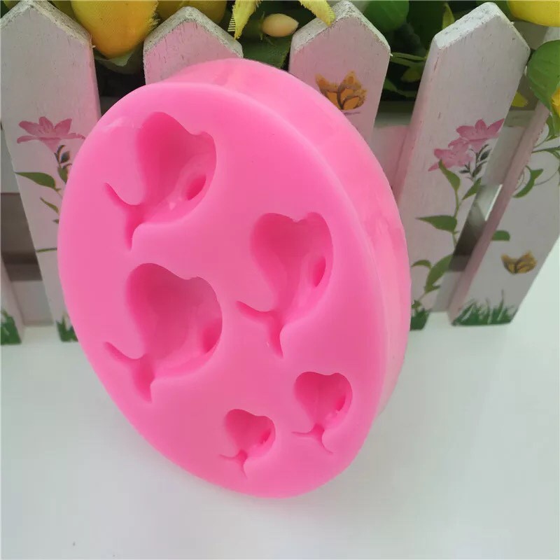 Khuôn rau câu 4D silicone Cá heo (Kích thước đọc mô tả)
