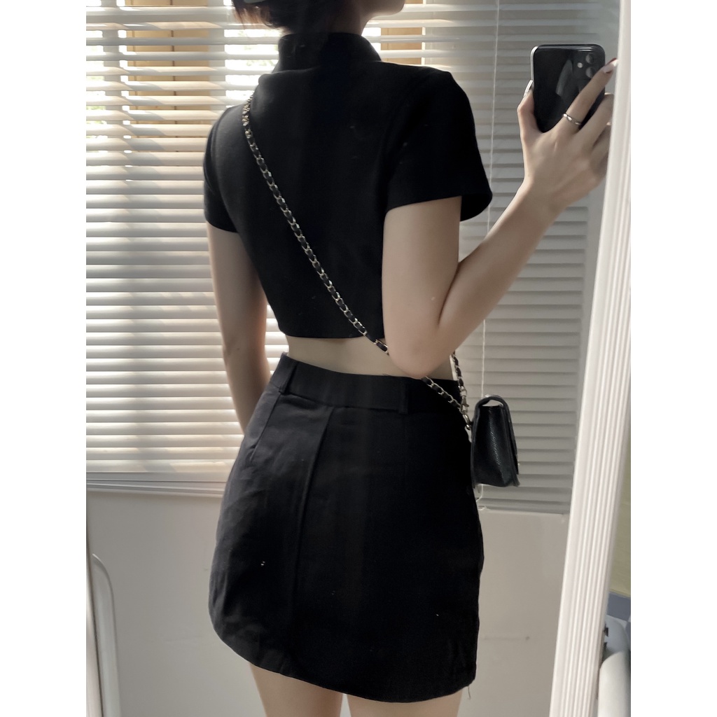 Áo Tracy Top đen