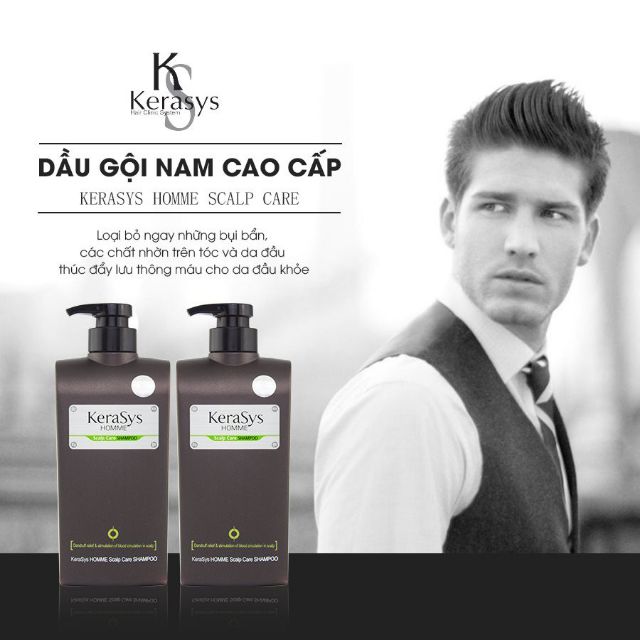 Dầu Gội Nam Cao Cấp Hàn Quốc KERASYS HOMME 550Ml