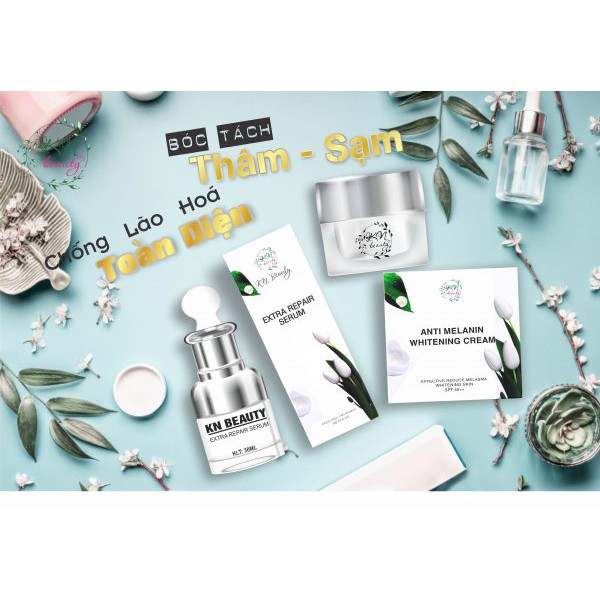 [HOT] Bộ Kn Beauty gồm Kem + Serum tặng 1 mặt nạ hoặc son